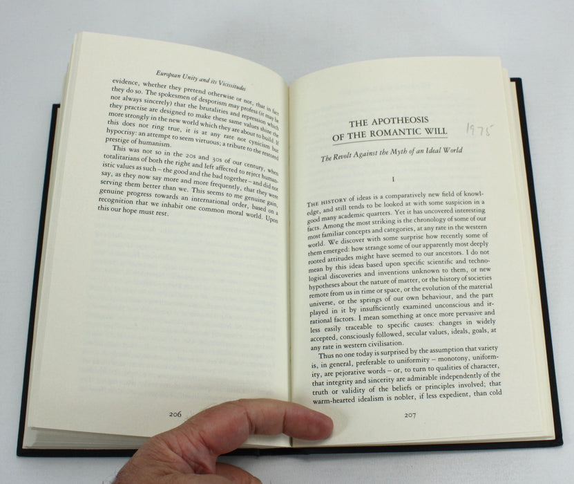 The Crooked Timber of Humanity; Chapters in the History of Ideas, Isaiah Berlin, 1990, with author signed letter to William St Clair