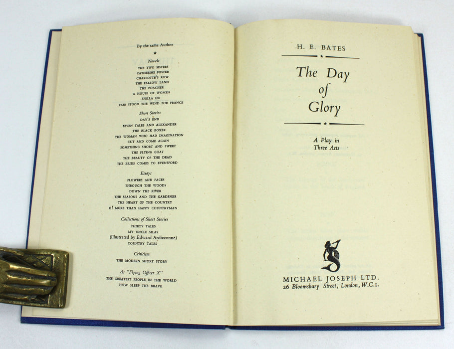 The Day of Glory; A Play in Three Acts, H.E. Bates, 1945