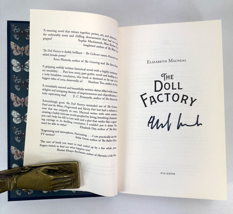 The Doll Factory, Elizabeth Macneal, signed first edition, 2019