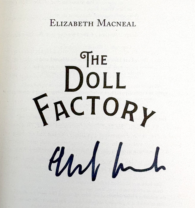 The Doll Factory, Elizabeth Macneal, signed first edition, 2019