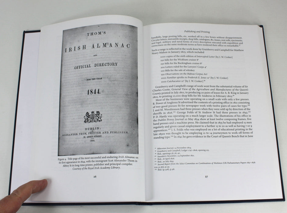 The Dublin Book Trade 1801-1850, Charles Benson, Thesis Publication by The Bibliographical Society, 2021