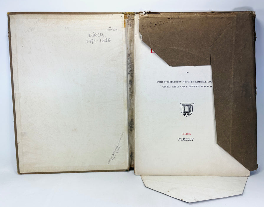 The Dürer Society, Eighth Series; complete Folio with 29 backed sheets of prints, 1905 (elephant folio size)