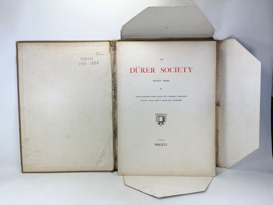 The Dürer Society, Eighth Series; complete Folio with 29 backed sheets of prints, 1905 (elephant folio size)