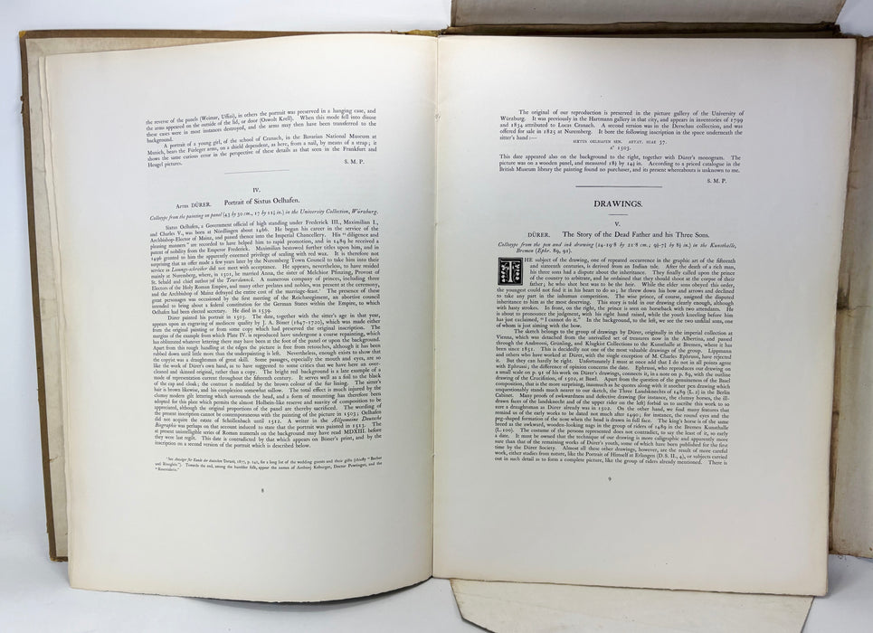The Dürer Society, Eighth Series; complete Folio with 29 backed sheets of prints, 1905 (elephant folio size)