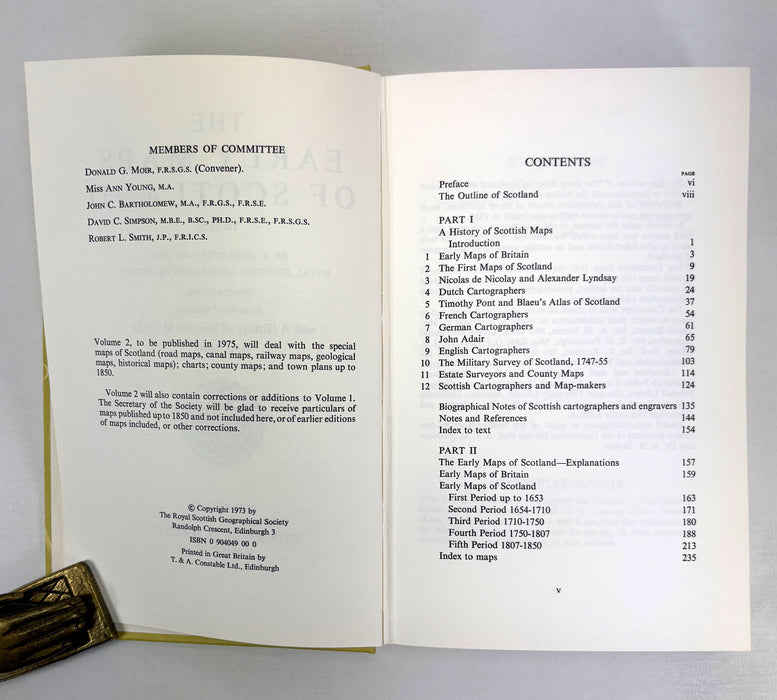 The Early Maps of Scotland to 1850, Royal Scottish Geographical Society, 2 Volumes, 1973-83