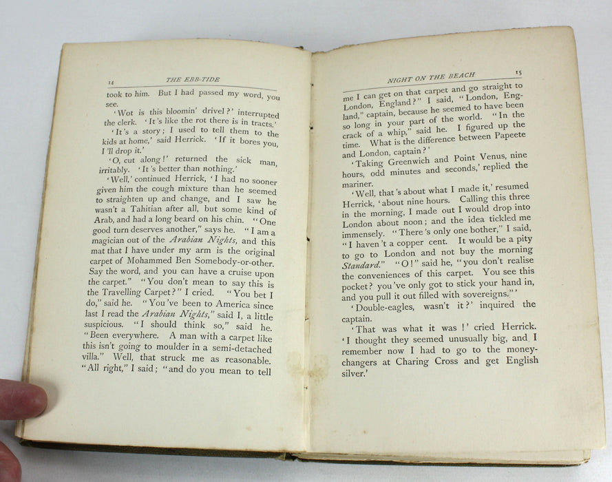 The Ebb-Tide by Robert Louis Stevenson and Lloyd Osbourne, 1894, first edition