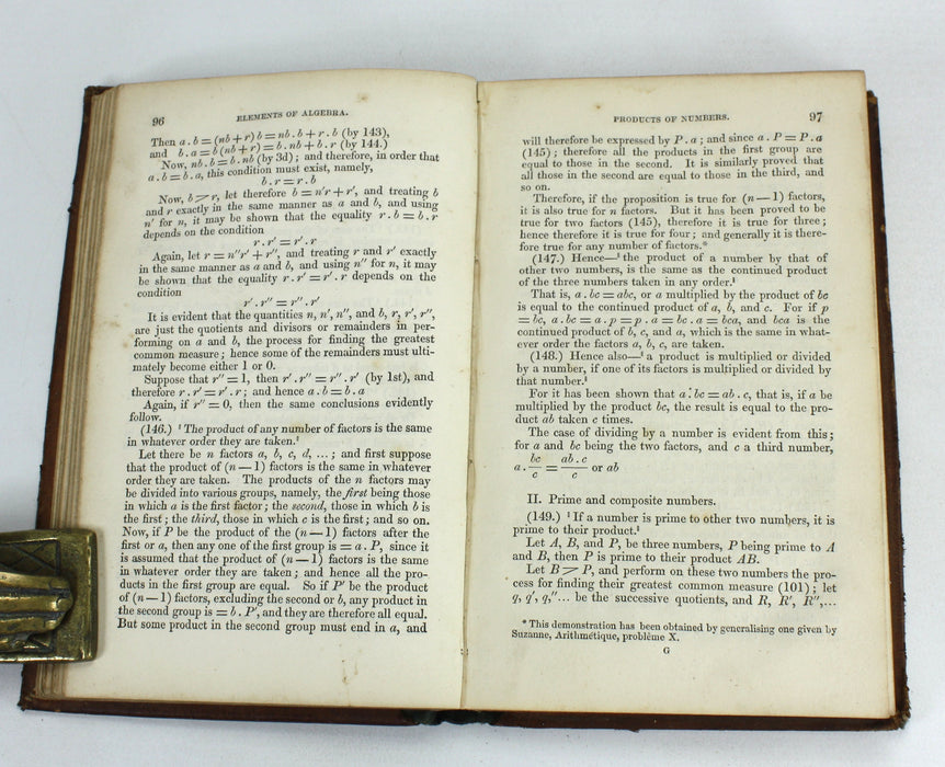 The Elements of Algebra; A Theoretical and Practical Treatise, A. Bell, Edinburgh, 1840