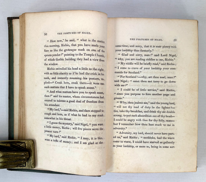 The Fortunes of Nigel, Sir Walter Scott, 1822 first edition in three volumes