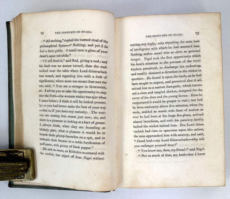 The Fortunes of Nigel, Sir Walter Scott, 1822 first edition in three volumes
