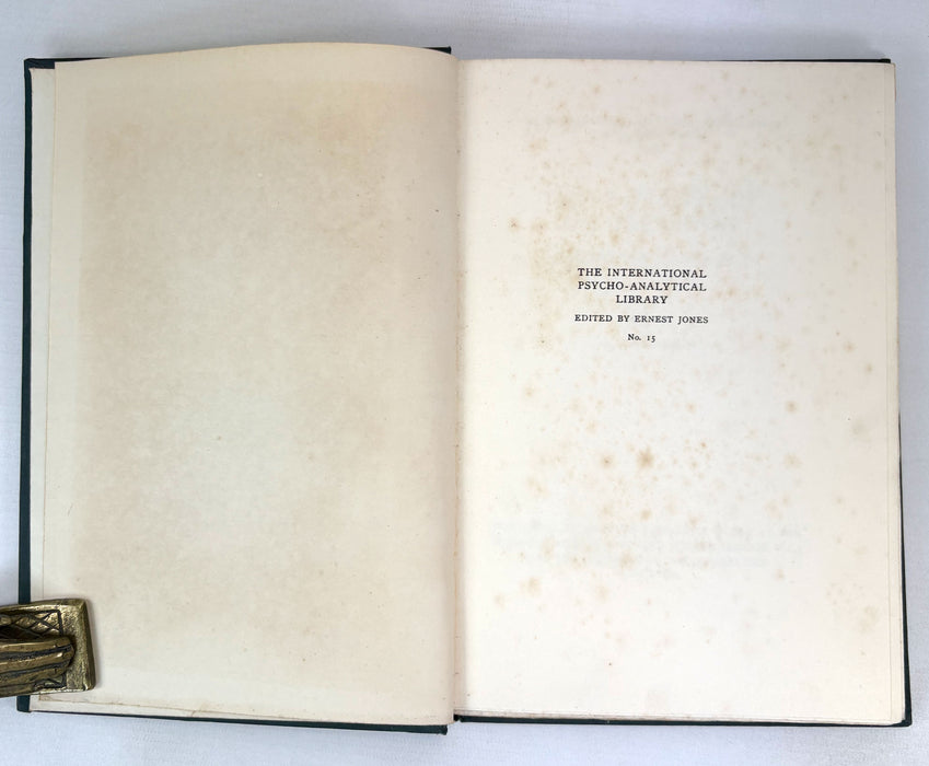 The Future of An Illusion, by Sigmund Freud. Leonard & Virginia Woolf at the Hogarth Press, 1928