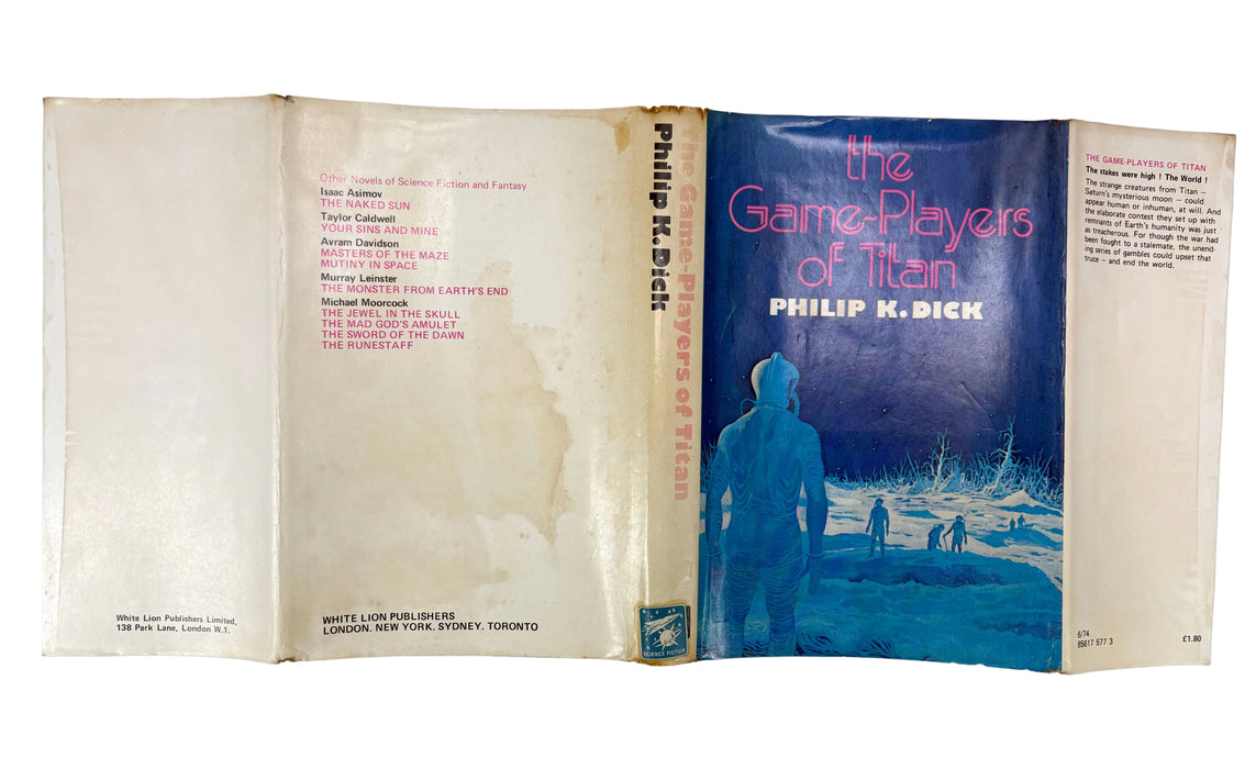 The Game-Players of Titan, Philip K. Dick, White Lion, 1st hardback edition, 1974