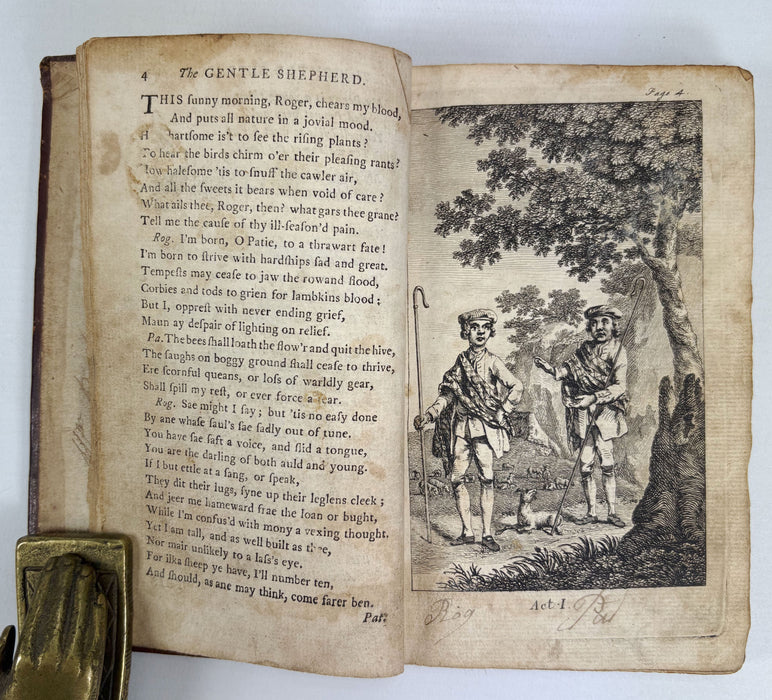 The Gentle Shepherd, A Scots Pastoral Comedy, Allan Ramsay, John Robertson, Glasgow, 1758