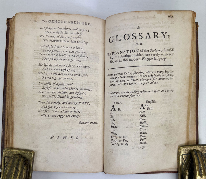 The Gentle Shepherd, A Scots Pastoral Comedy, Allan Ramsay, John Robertson, Glasgow, 1758