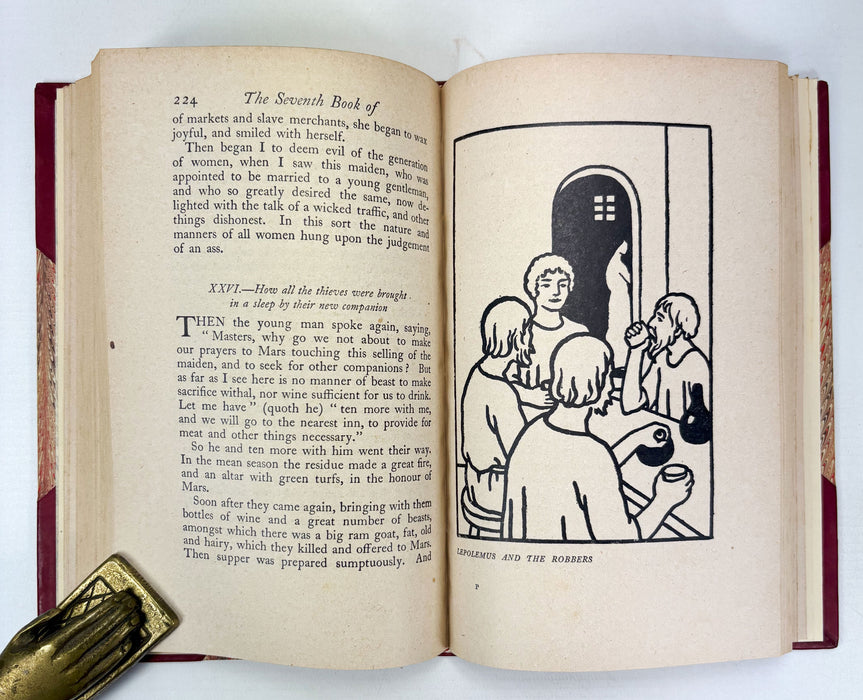 The Golden Ass of Lucius Apuleius in the translation by William Adlington, F.J. Harvey Darton (ed) and illustrated by Philip Hagreen, Navarre Society. Bayntun-Riviere binding.