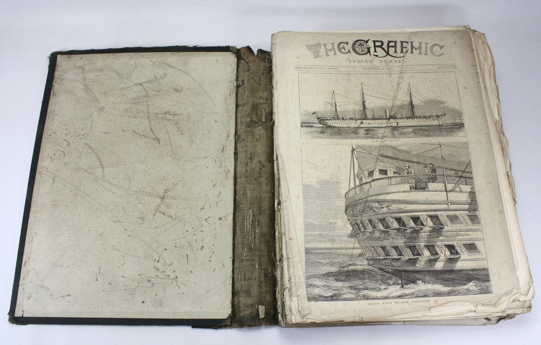 The Graphic; An Illustrated Weekly Newspaper; 1875 India issue & collection of 1881 issues