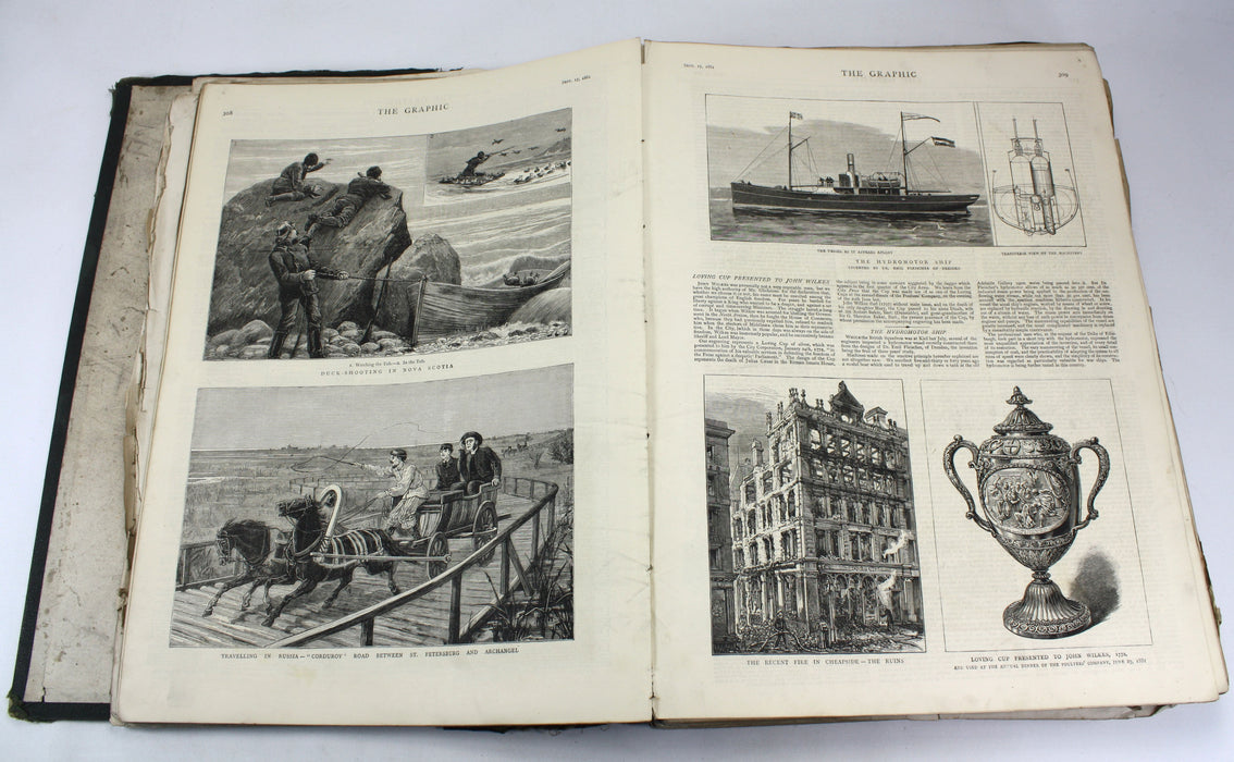 The Graphic; An Illustrated Weekly Newspaper; 1875 India issue & collection of 1881 issues