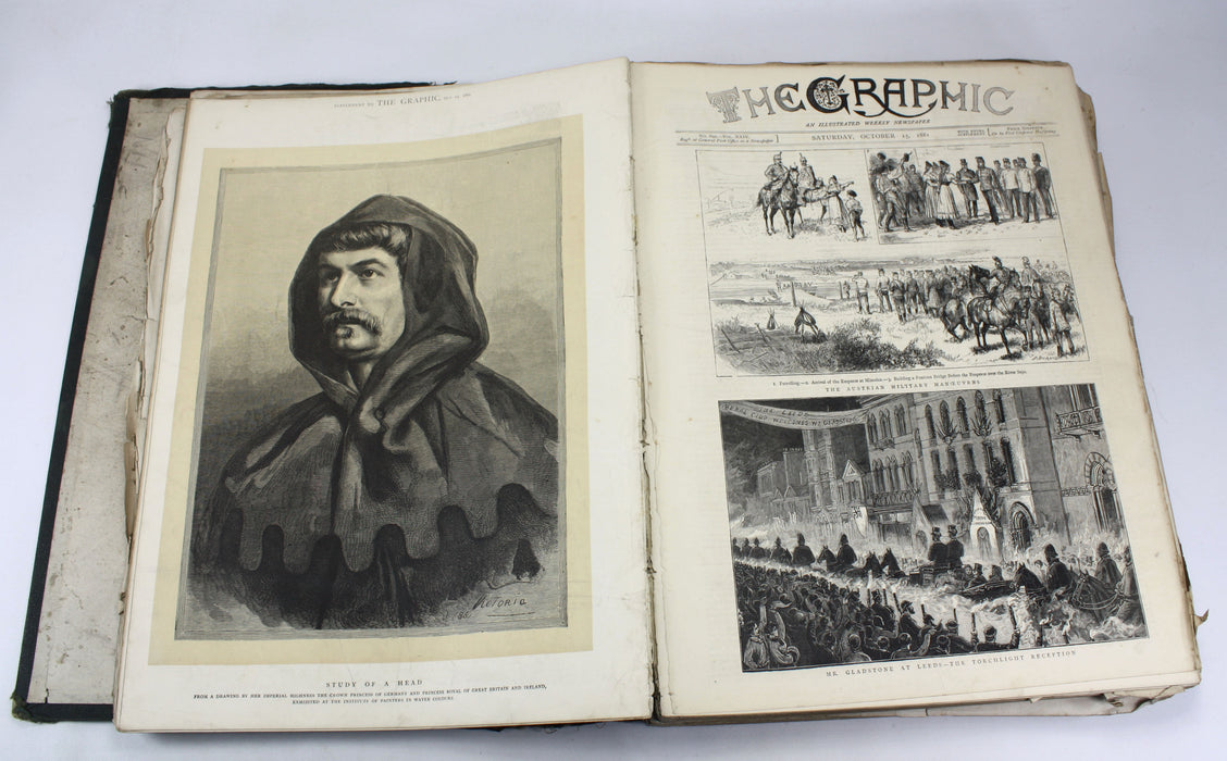 The Graphic; An Illustrated Weekly Newspaper; 1875 India issue & collection of 1881 issues