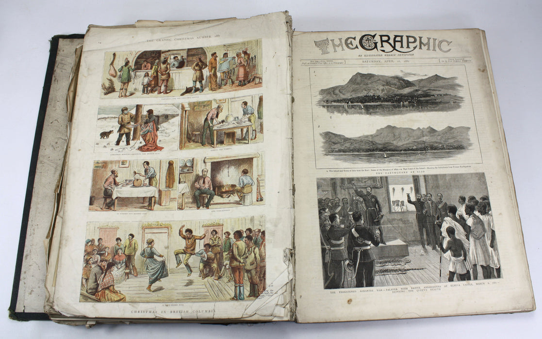 The Graphic; An Illustrated Weekly Newspaper; 1875 India issue & collection of 1881 issues