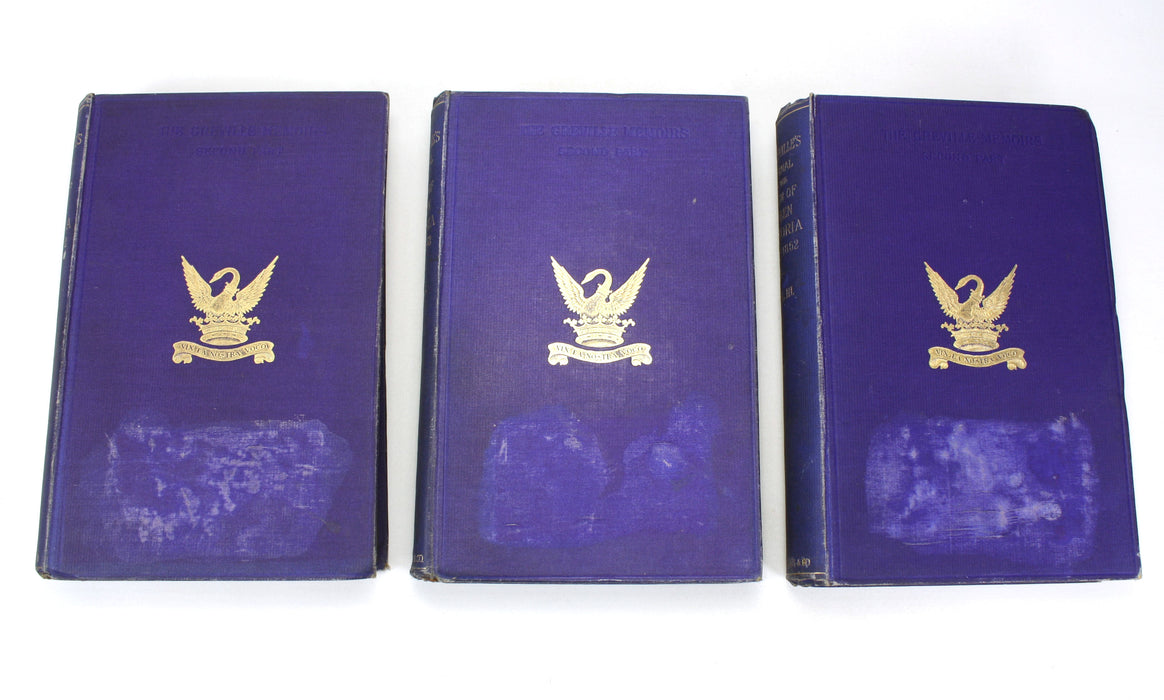 The Greville Memoirs; A Journal of the Reigns of King George IV, King William IV and Queen Victoria, 3 Parts in 8 Volumes, Charles C.F. Greville, 1875-1887
