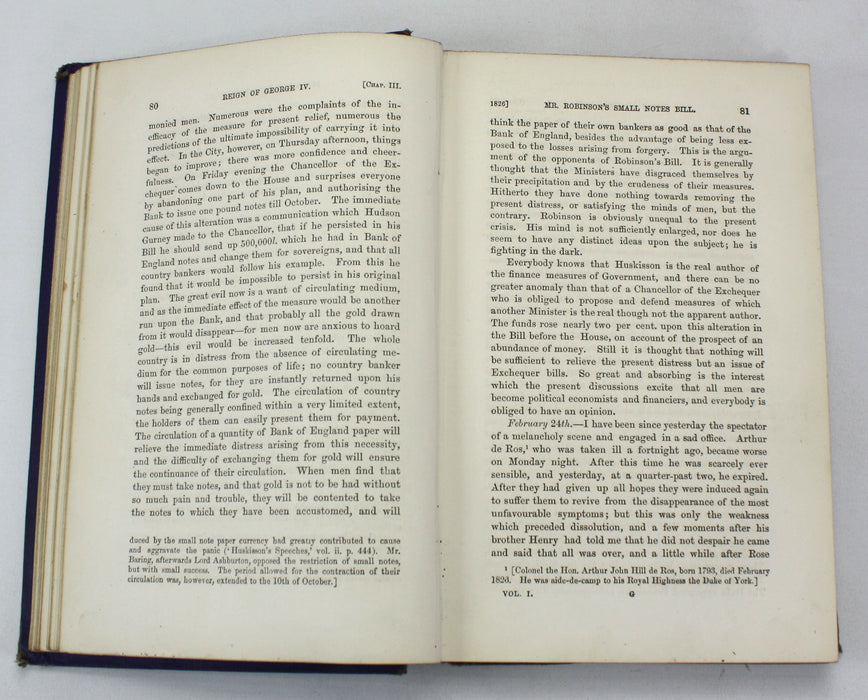 The Greville Memoirs; A Journal of the Reigns of King George IV, King William IV and Queen Victoria, 3 Parts in 8 Volumes, Charles C.F. Greville, 1875-1887