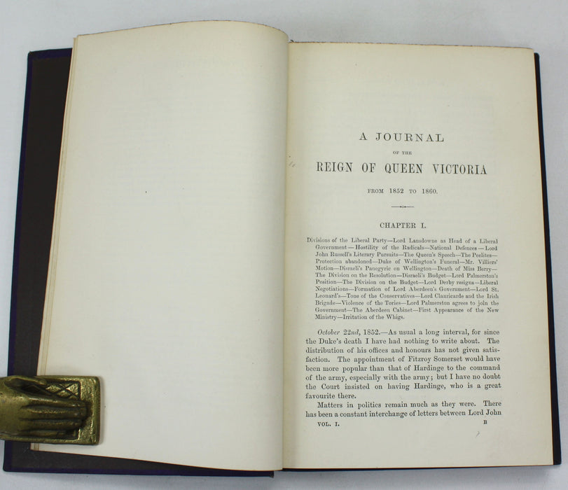 The Greville Memoirs; A Journal of the Reigns of King George IV, King William IV and Queen Victoria, 3 Parts in 8 Volumes, Charles C.F. Greville, 1875-1887