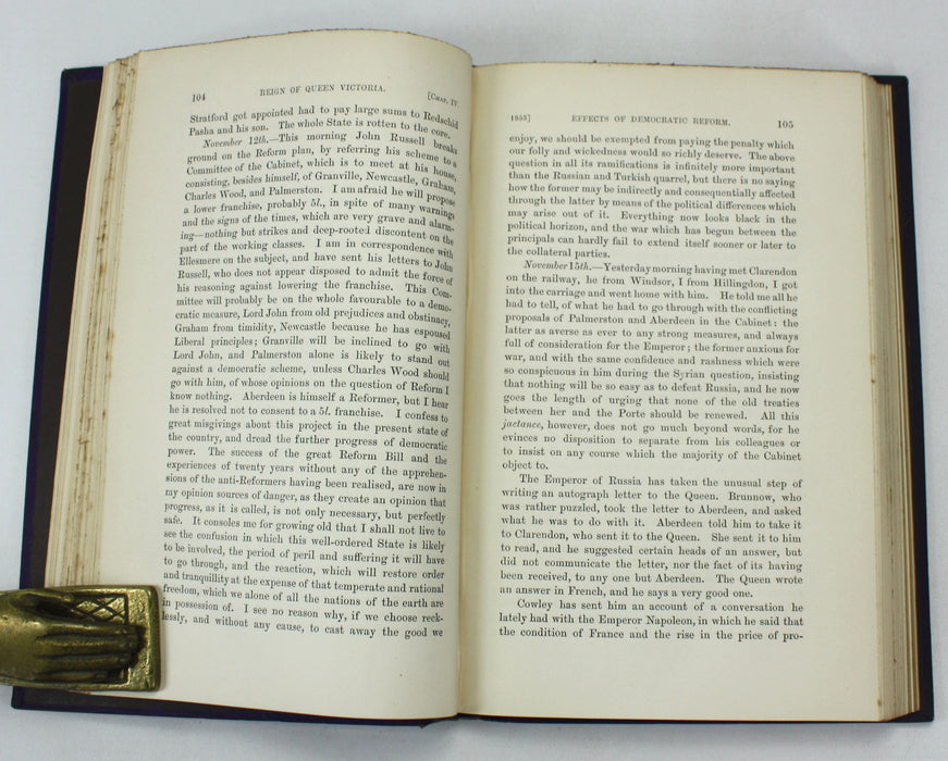 The Greville Memoirs; A Journal of the Reigns of King George IV, King William IV and Queen Victoria, 3 Parts in 8 Volumes, Charles C.F. Greville, 1875-1887