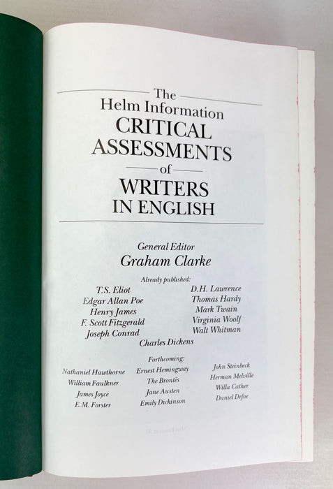 The Helm Information; George Eliot Critical Assessments, edited by Stuart Hutchinson, 4 Volume box set, 1996