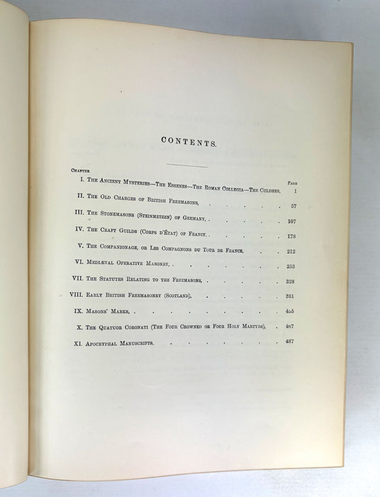 The History of Freemasonry, Its Antiquities, Symbols, Constitutions, Customs etc, by Robert Freke Gould, T.C. & E.C. Jack, Edinburgh, c. 1888