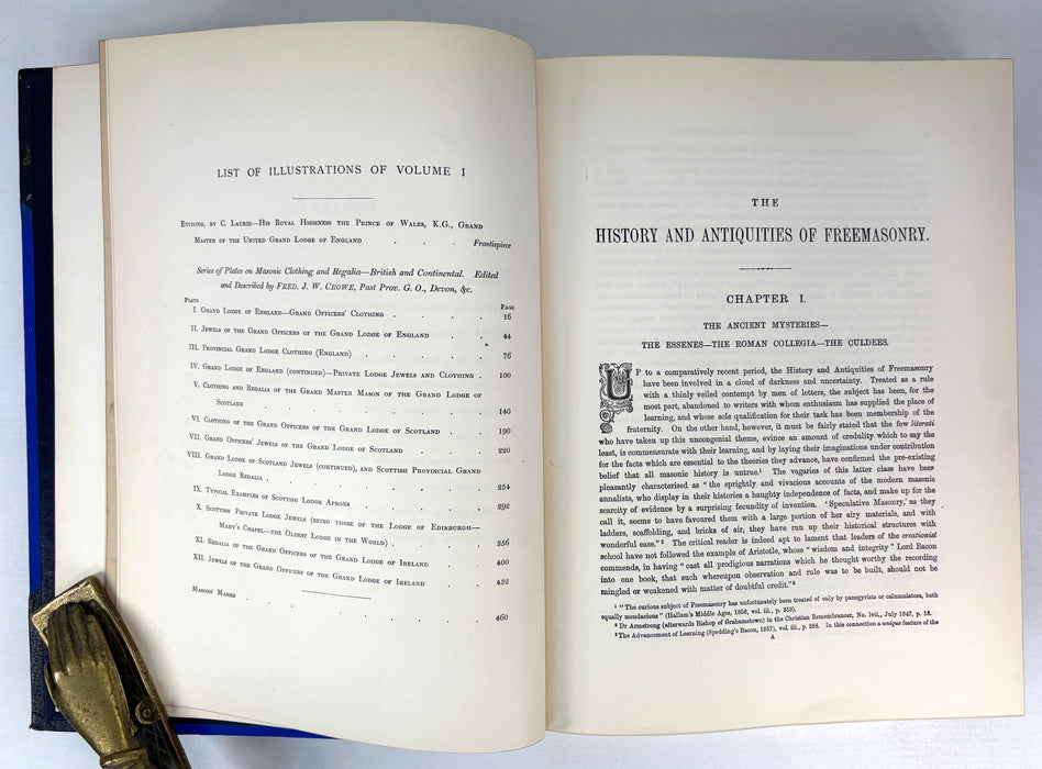The History of Freemasonry, Its Antiquities, Symbols, Constitutions, Customs etc, by Robert Freke Gould, T.C. & E.C. Jack, Edinburgh, c. 1888
