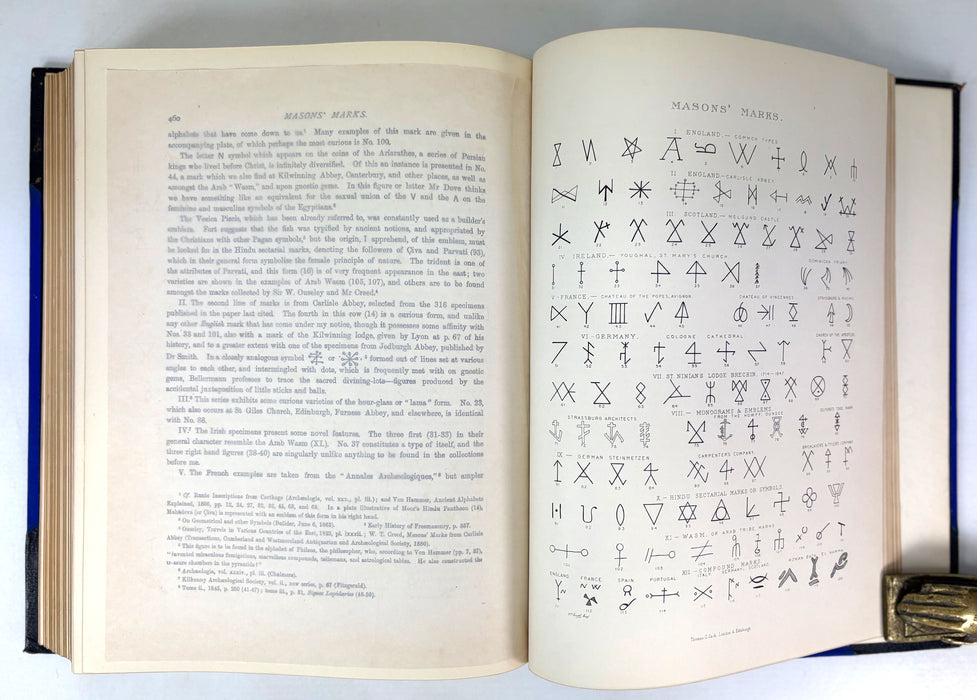 The History of Freemasonry, Its Antiquities, Symbols, Constitutions, Customs etc, by Robert Freke Gould, T.C. & E.C. Jack, Edinburgh, c. 1888