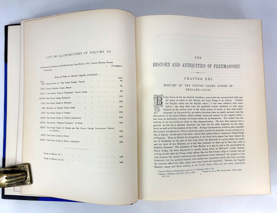 The History of Freemasonry, Its Antiquities, Symbols, Constitutions, Customs etc, by Robert Freke Gould, T.C. & E.C. Jack, Edinburgh, c. 1888