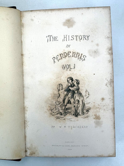 The History of Pendennis, William Makepeace Thackeray, Bradbury and Evans, 1849 1st edition