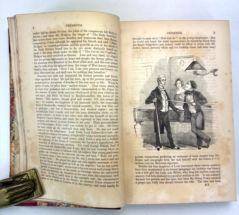 The History of Pendennis, William Makepeace Thackeray, Bradbury and Evans, 1849 1st edition