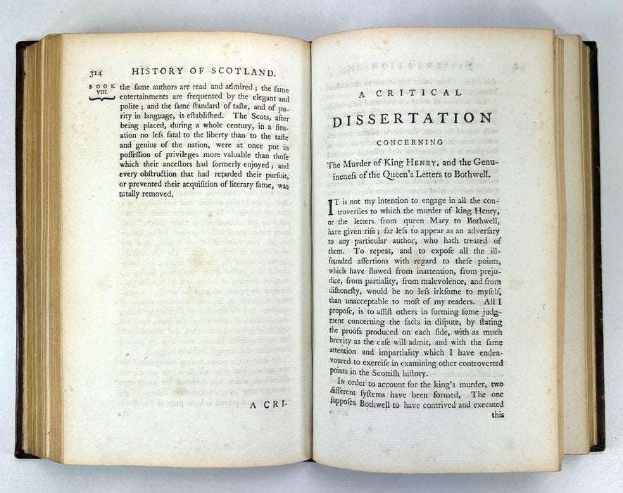 The History of Scotland During the Reigns of Queen Mary and King James VI, William Robertson, Volume II, 1794
