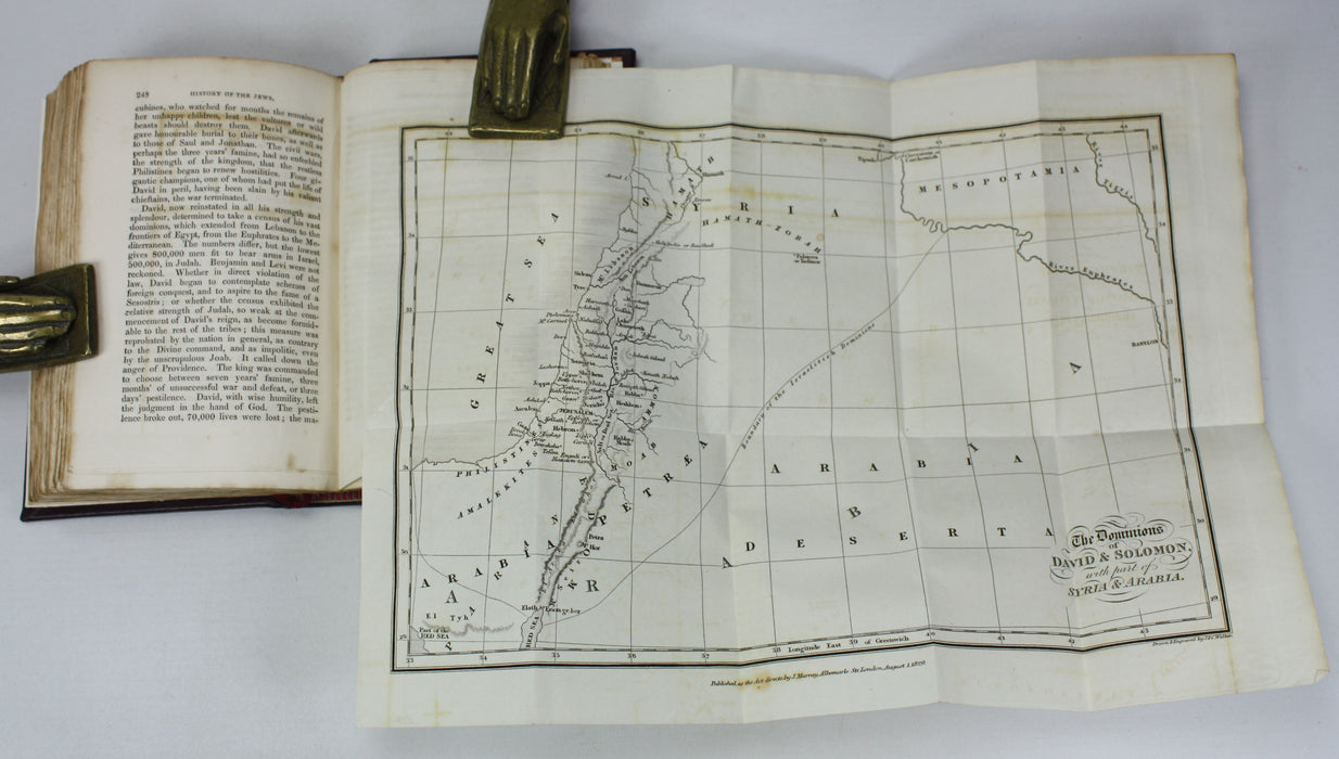 The History of The Jews, John Murray, 1830, in custom leather binding and slipcase