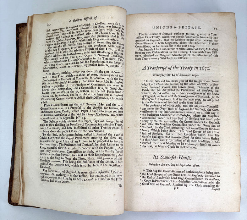 The History of the Union of Great Britain, Daniel Defoe, Edinburgh 1709