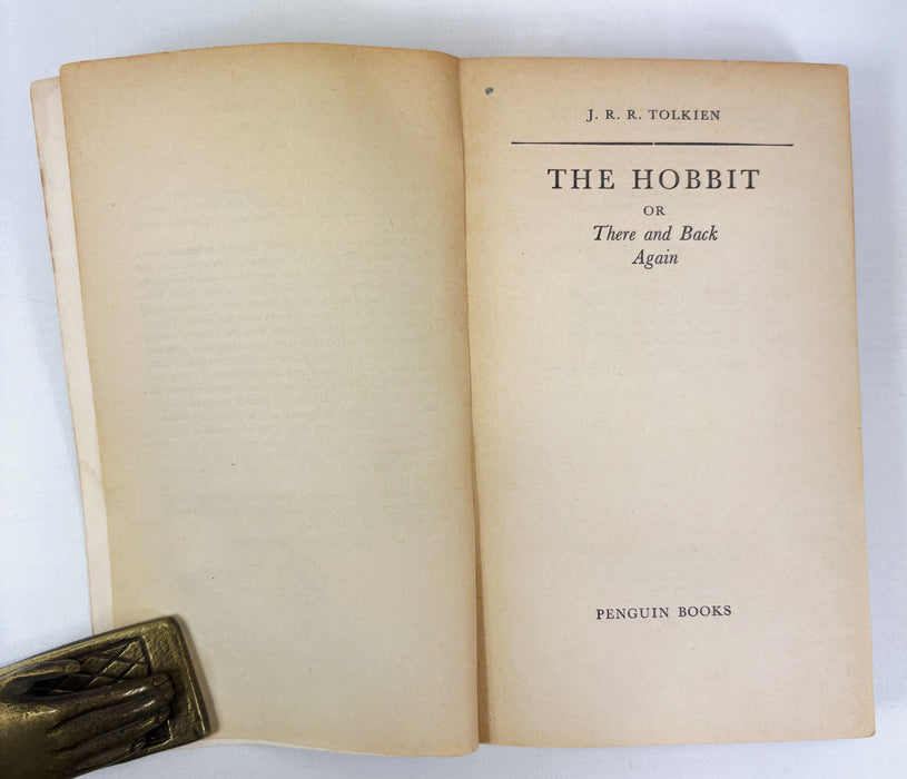 The Hobbit, or There and Back Again, J.R.R. Tolkien, First Paperback Edition, Puffin, 1961