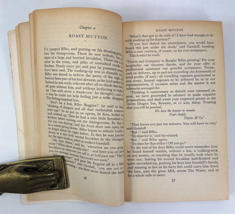 The Hobbit, or There and Back Again, J.R.R. Tolkien, First Paperback Edition, Puffin, 1961