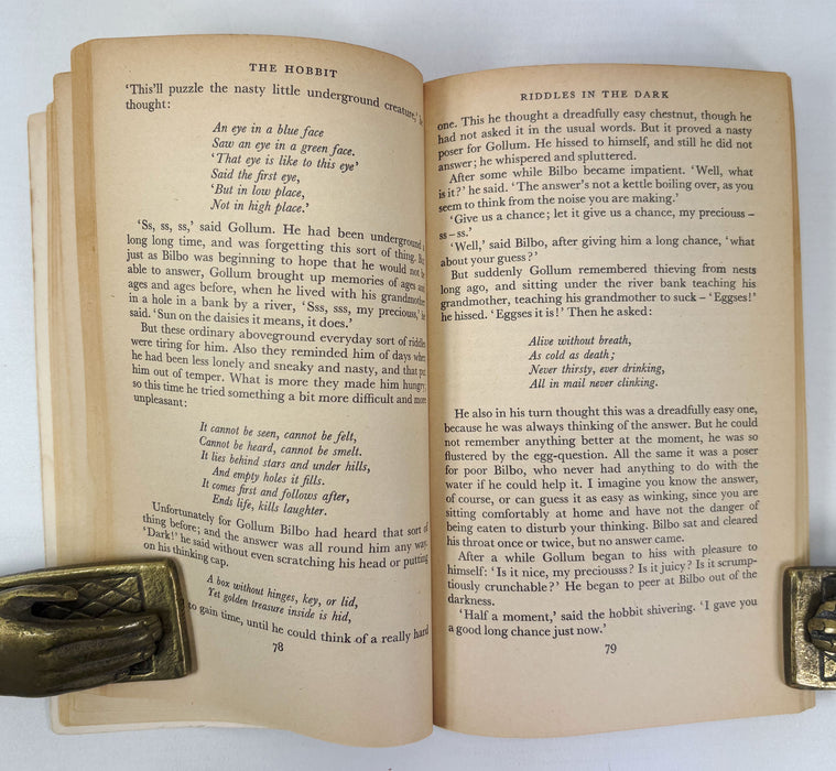 The Hobbit, or There and Back Again, J.R.R. Tolkien, First Paperback Edition, Puffin, 1961