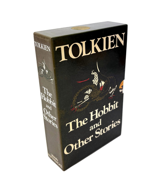 The Hobbit and Other Stories, 3 Volume box set, by J.R.R. Tolkien, 1977, Unwin Paperbacks