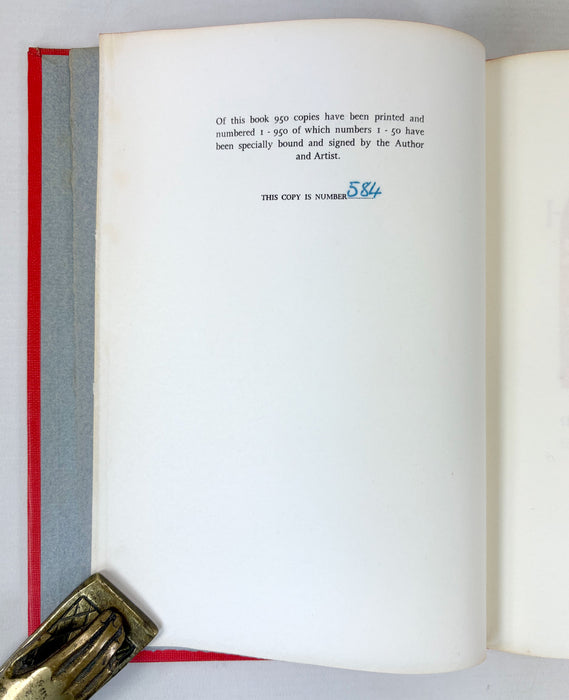 The Holy Places, by Evelyn Waugh, with Wood Engravings by Reynolds Stone. The Queen Anne Press, London 1952, numbered limited edition 584/950