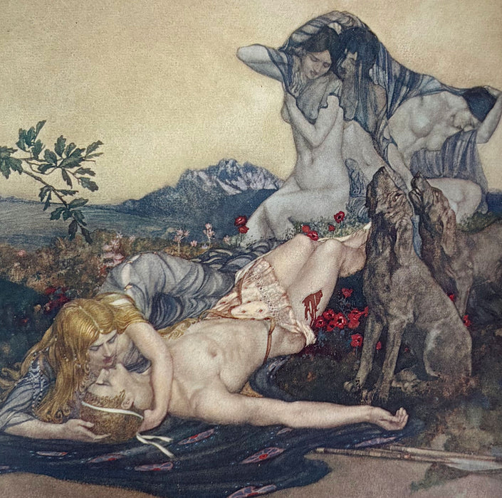 The Idyls of Theocritus; With Bion & Moschus. Translated by Andrew Lang. Illustrated by W. Russell Flint, Medici Society, 1922 limited edition in luxury custom binding