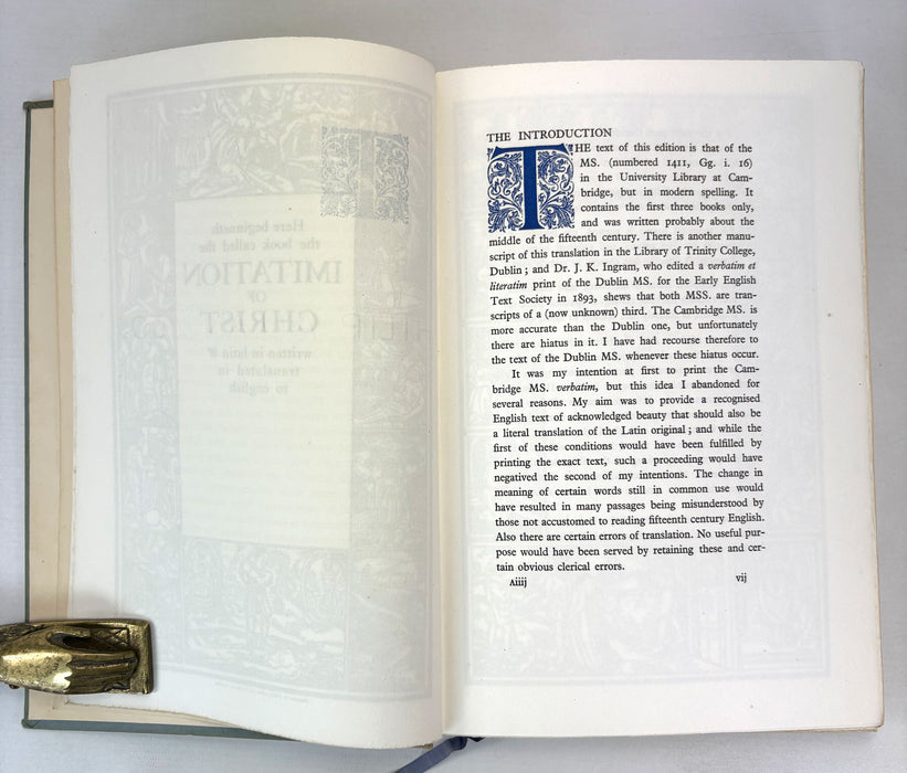 The Imitation of Christ in Four Books, by Thomas A Kempis, Published by Philip Allan, Limited edition of 100, 1923