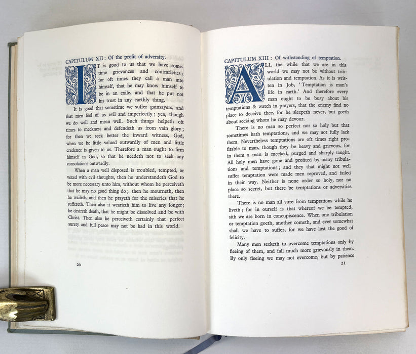 The Imitation of Christ in Four Books, by Thomas A Kempis, Published by Philip Allan, Limited edition of 100, 1923