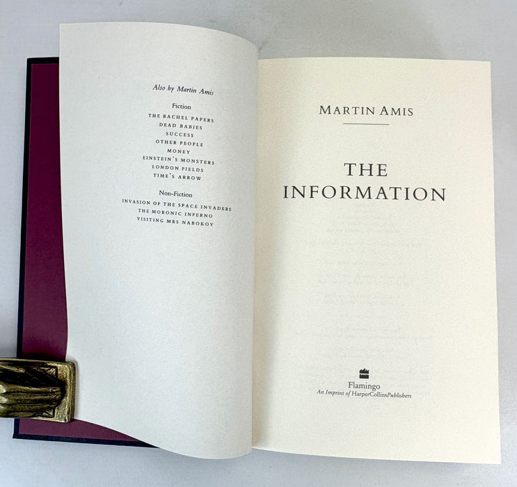 The Information, by Martin Amis, 1st edition, 1995