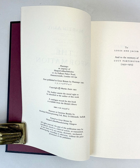 The Information, by Martin Amis, 1st edition, 1995