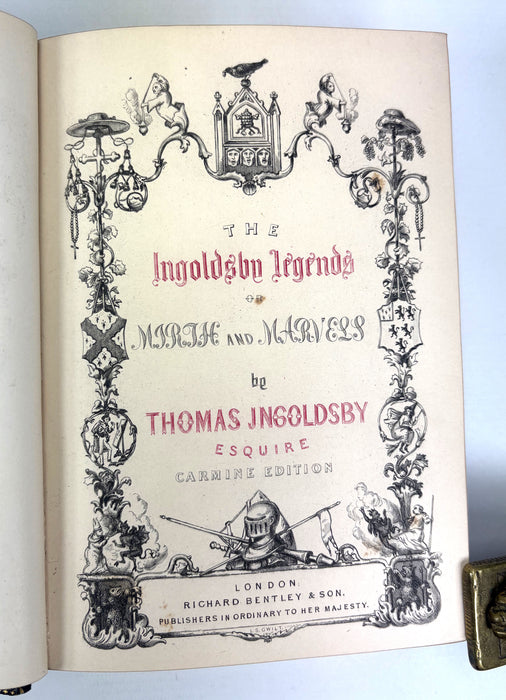 The Ingoldsby Legends, or Mirth and Marvels, by Thomas Ingoldsby, Carmine Edition, 1887