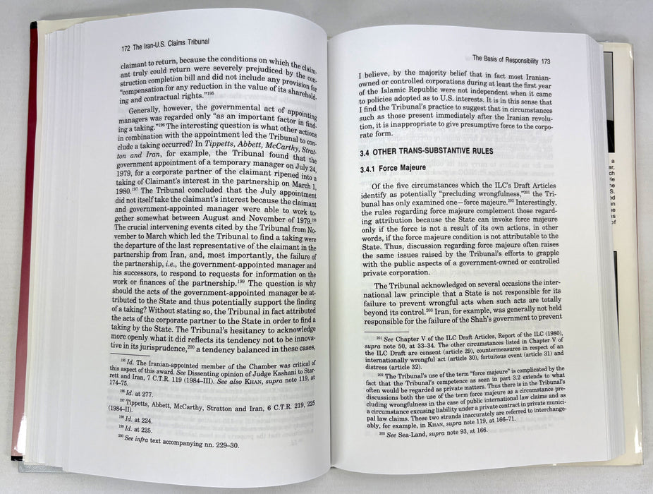 The Iran-United States Claims Tribunal; Its Contribution to the Law of State Responsibility, Richard B. Lillich & Daniel B. Magraw, 1998