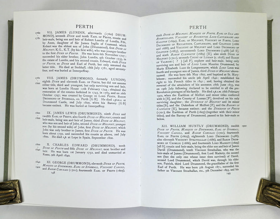 The Jacobite Peerage, Baronetage, Knightage, & Grants of Honour, Melville Henry Massue, Marquis de Ruvigny & Raineval, 1974 facsimile of original 1904 edition