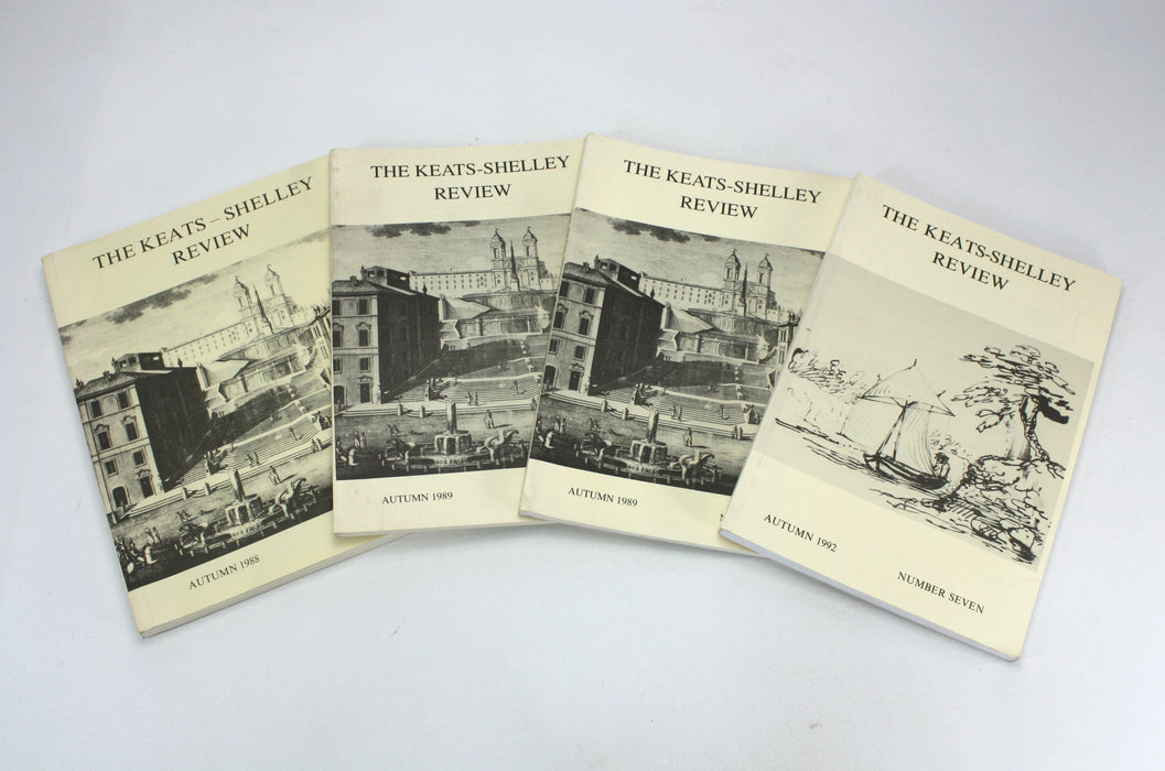 The Keats Shelley Review, 13 issues from the library of William St Clair (1988-2005)